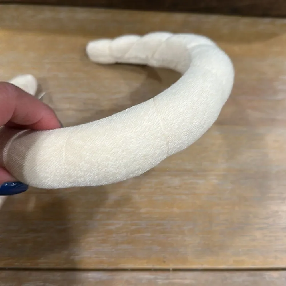 Anthropologie Terry Headband Sable Ivory